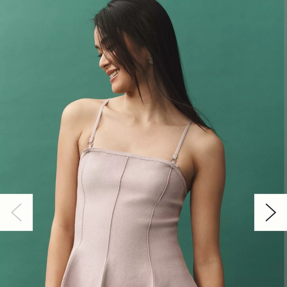 Anthropologie Pink Sweater Tank NWT Size Medium